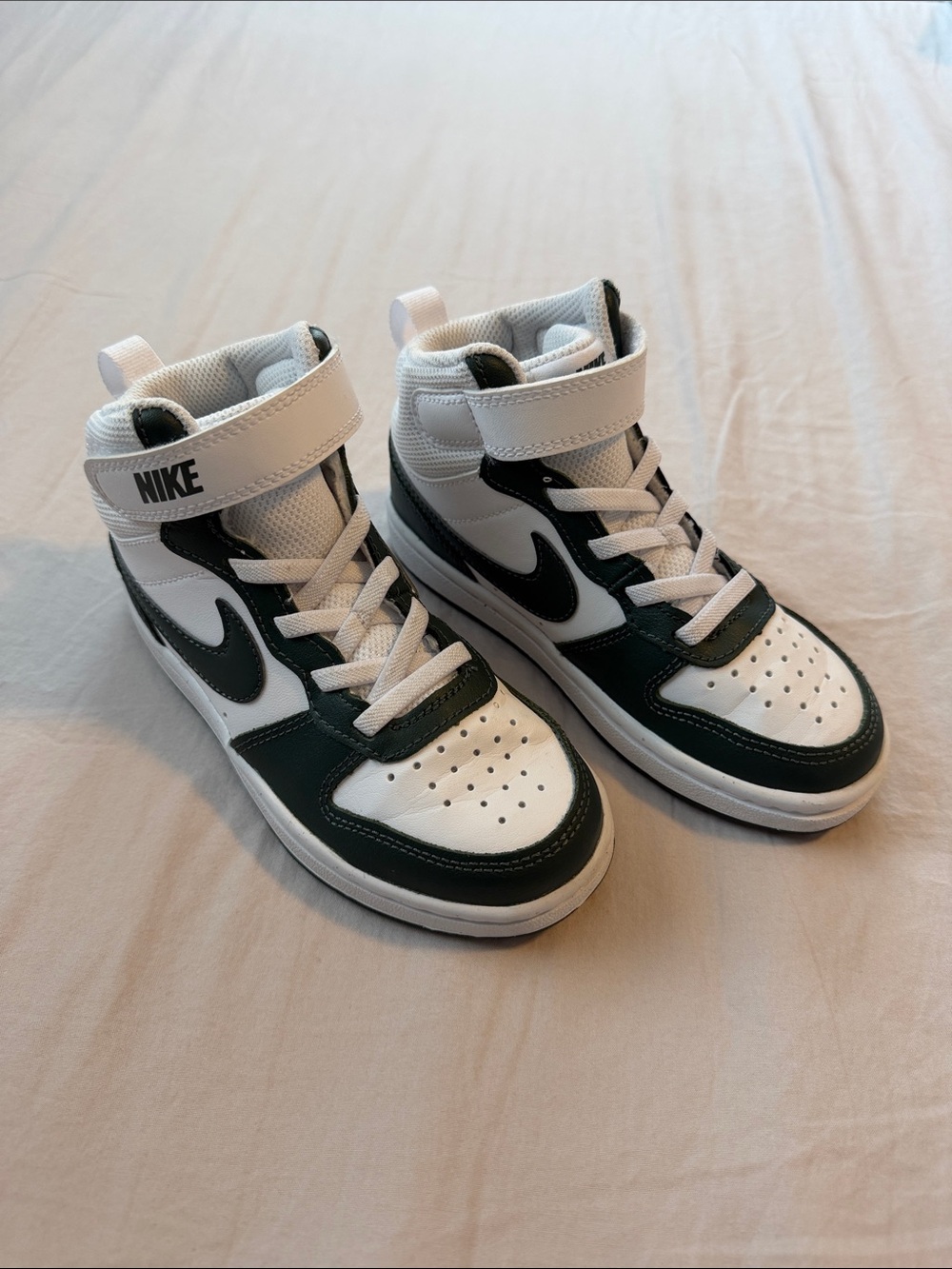 Nike Court Borough Mid 2 White and Dark Green